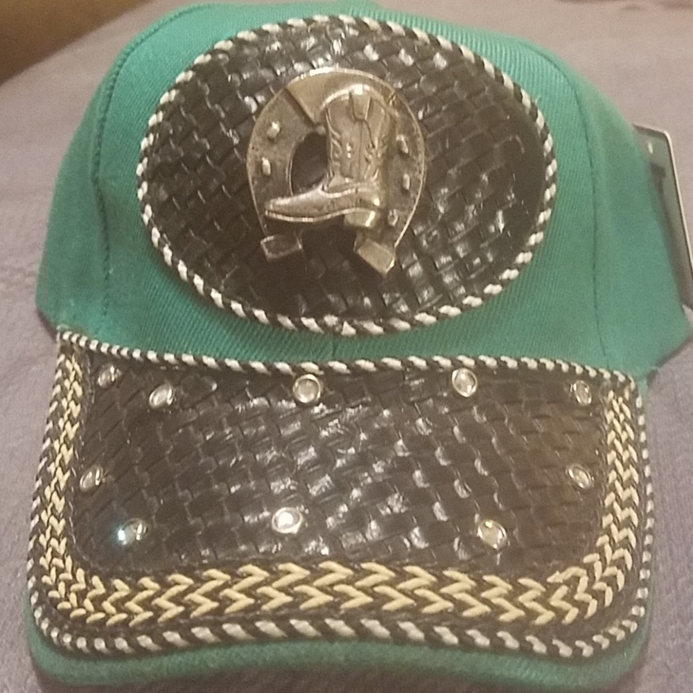 Child's kelly green baseball cap